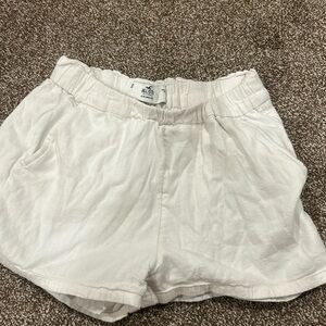 Hollister white shorts